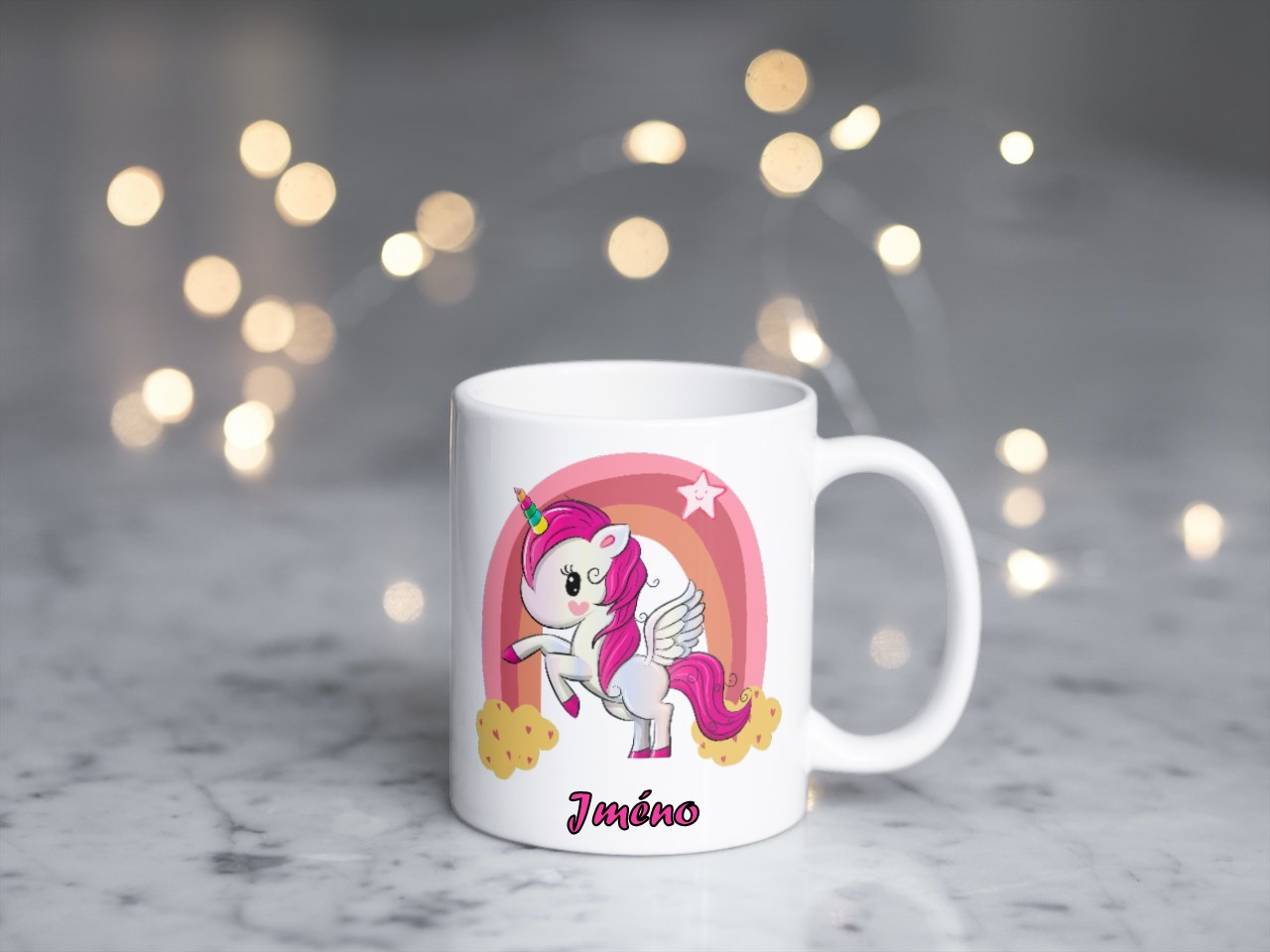 Plastový hrneček - unicorn
