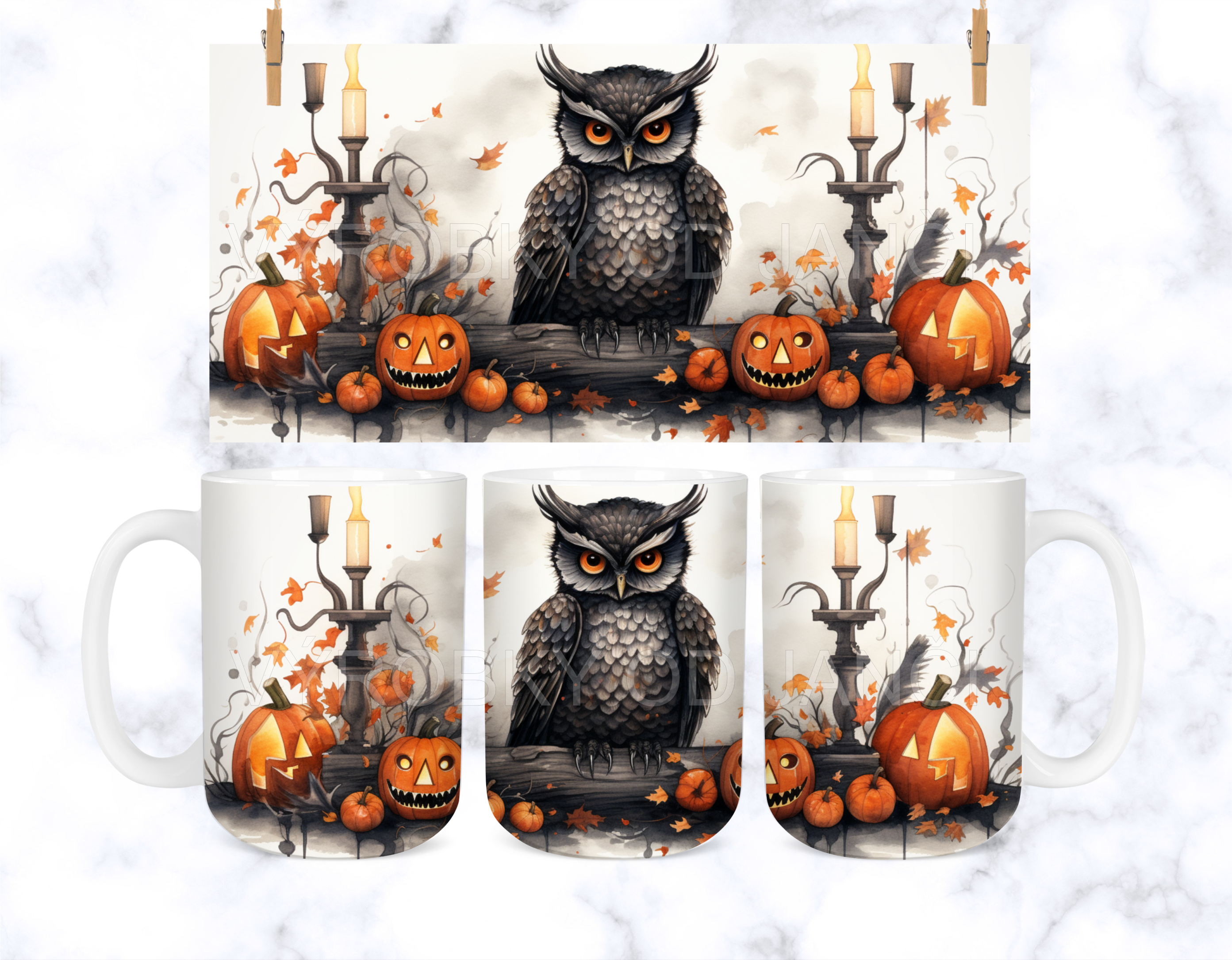 Keramický hrneček - halloween - 53