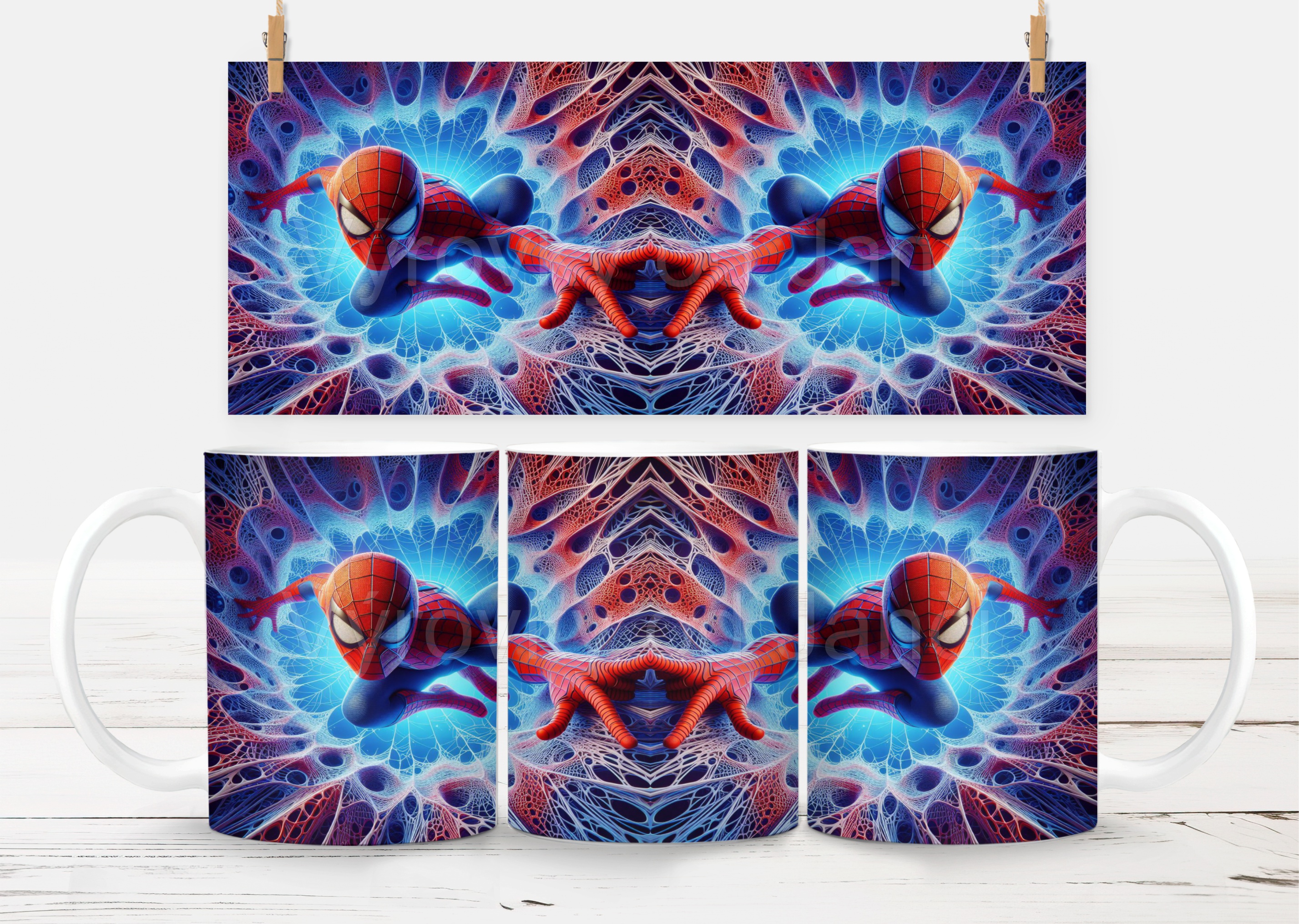 Keramický hrneček - spiderman 3D