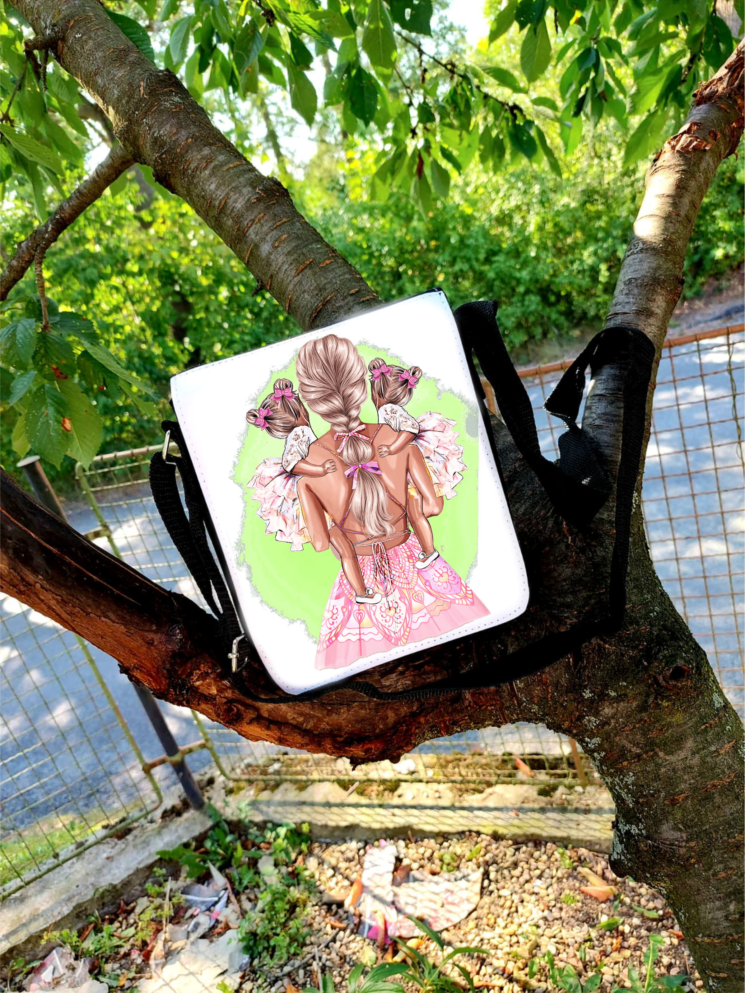 Taška přes rameno - máma a děti - mix