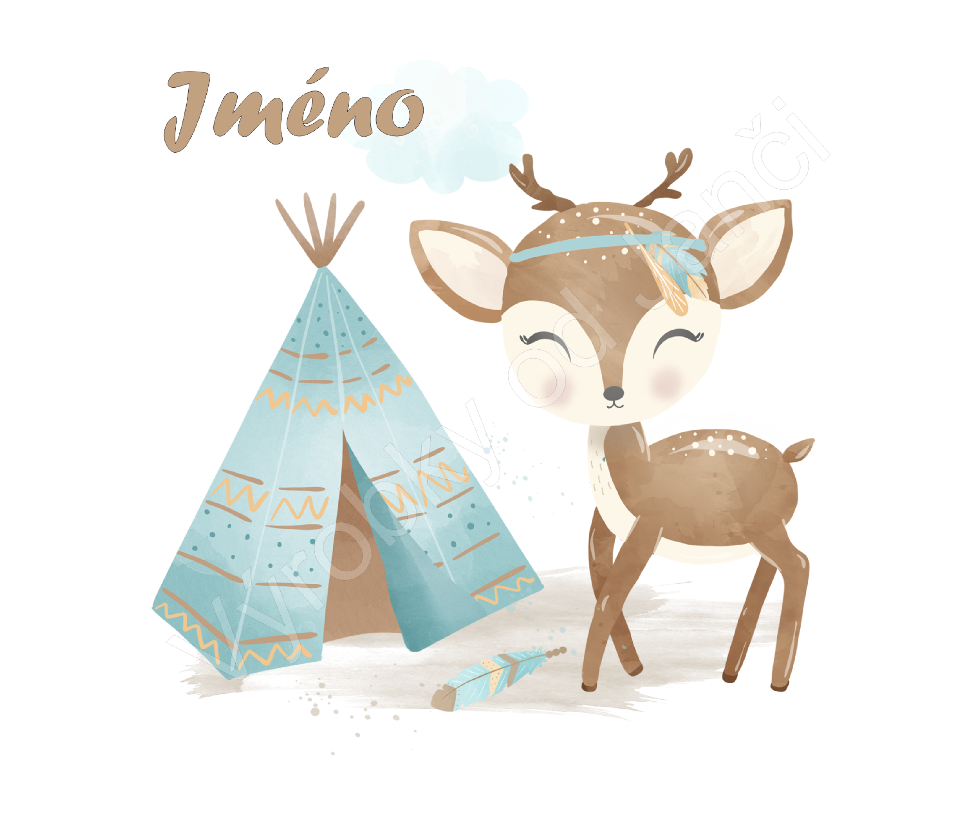 Láhev 750ml - srnka - indiánská