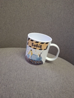 Plastový hrnek - bagry - SEBÍK