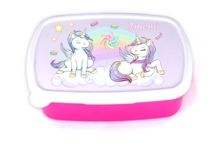 Svačinový box - unicorn
