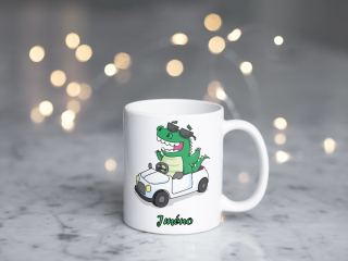 Plastový hrneček - dino auto