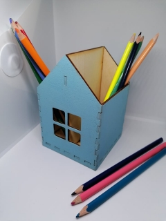 Tužkovník - domeček modrý