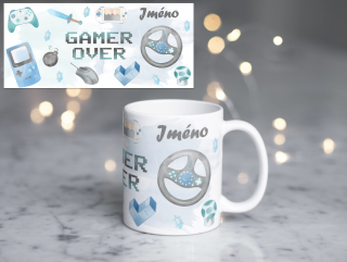 Plastový hrneček - gamer - hráč