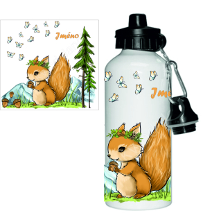 Láhev - lesní veverka