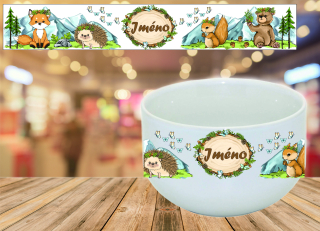 Snídaňová miska - lesní zvířátka