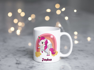 Plastový hrneček - unicorn