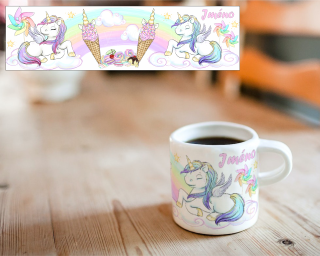 Plastový hrneček malý - unicorn