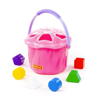 Vkládačka kbelík růžový