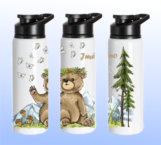 Láhev 750ml - medvěd - lesní