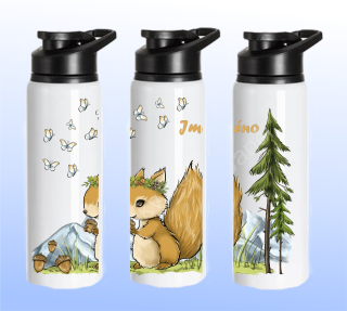 Láhev 750ml - veverka - lesní