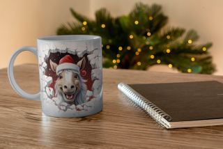 Keramický hrneček - vánoční - kůň