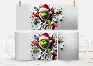 Plastový hrneček - vánoční - Grinch