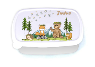 Svačinový box - lesní zvířátka