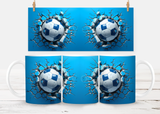 Plastový hrneček - fotbalový míč 3D