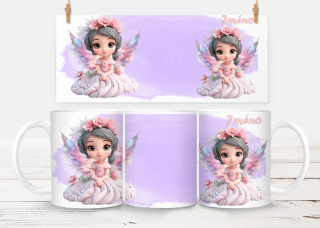 Keramický hrneček - víla fialová