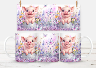 Plastový hrneček - zvířata - prase jarní