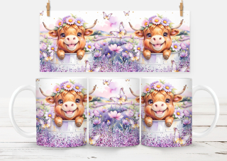 Plastový hrneček - zvířata - býk jarní