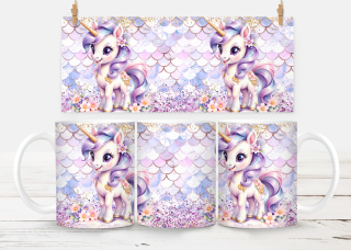 Plastový hrneček - zvířata - unicorn jarní