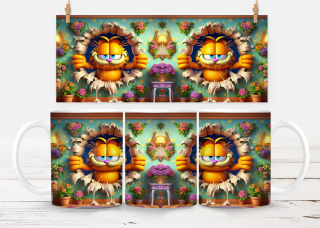 Keramický hrneček - zvířata - kocour Garfield