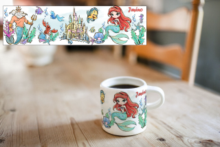 Plastový hrneček malý - malá mořská víla Ariel