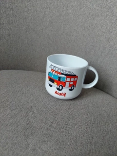 Plastový hrneček malý - hasičské auto