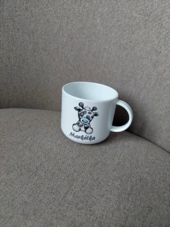 Plastový hrneček malý - žirafa šedá