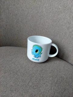 Plastový hrneček malý - dino modré