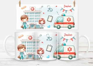 Plastový hrneček - nemocnice