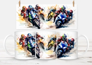 Keramický hrneček -  motorky