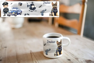 Plastový hrneček malý - policie