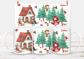 Plastový hrneček - červená karkulka