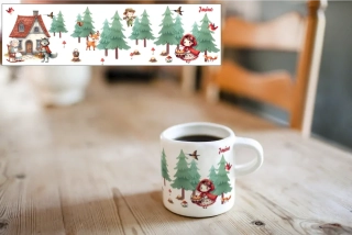 Plastový hrneček malý - červená karkulka