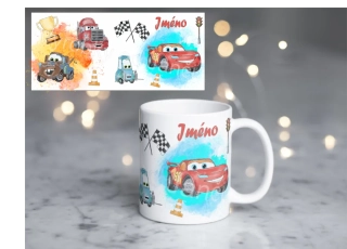 Plastový hrneček - auta