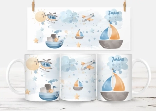 Plastový hrneček - lodičky 