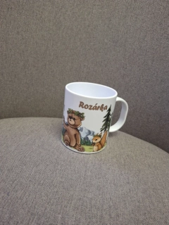 Plastový hrnek - lesní zvířátka - ROZÁRKA