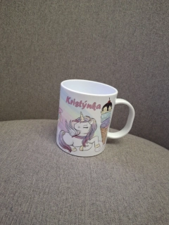 Plastový hrnek - unicorn - KRISTÝNKA